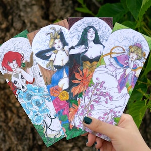 Bookmarks - Ancient Magus Bride (Mahoutsukai no Yome) anime fanart, Mucha inspired, chise