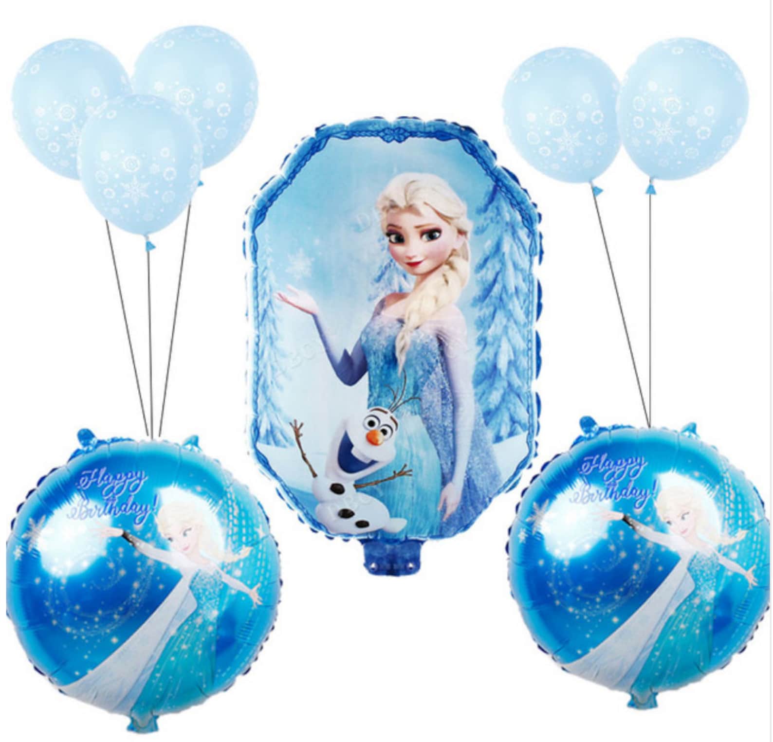 8 pc Disney Frozen princess Elsa foil balloons Etsy
