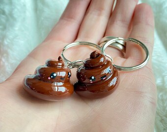 Funny Valentines Gift | Romantic Gifts | Valentines Day Keychain | Gag Gift | Poop Keychain | Valentines Day Gift | Valentines Keychain
