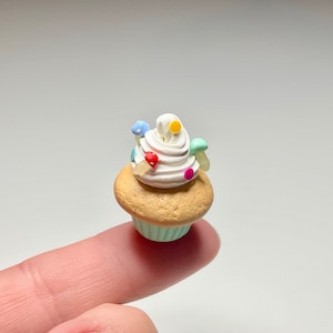 Mushroom Cupcake Charm | Cupcake Cabochon | Sweets Keychain | Mushroom Gifts | Mushroom Keychain