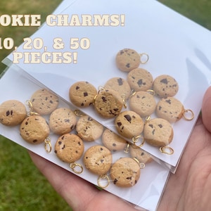 Cookie Charm 10,20,50 Pieces, Jewelry Charms, Charm For Jewelry Making, Food Charms, DIY Jewelry,  Necklace Earring Findings Craft Supplies