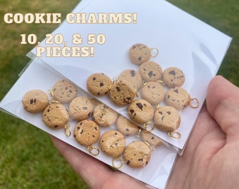 Cookie Charm 10,20,50 Pieces, Jewelry Charms, Charm For Jewelry Making, Food Charms, DIY Jewelry,  Necklace Earring Findings Craft Supplies