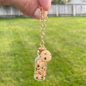 Cookie Themed Keychain Unique Keychain Cute Keychain Gifts Cookie Keychain Food Keychain Kawaii Keychain Baker Gifts Cookie Gifts