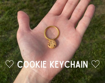 Cookie Schlüsselanhänger | Essen Schlüsselbund | Einzigartige Kleine Geschenke | Einzigartige Schlüsselanhänger | Schlüsselanhänger Geschenk | Personalisierter Schlüsselbund | Keks Geschenk | Süßer Schlüsselanhänger