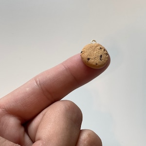 Micro Realistic Cookie Charm | Food Charms | Chocolate Chip Cookie Gifts | Cookie Keychain | Food Keychain | Cookie Gifts |