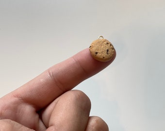 Micro Realistic Cookie Charm | Food Charms | Chocolate Chip Cookie Gifts | Cookie Keychain | Food Keychain | Cookie Gifts |
