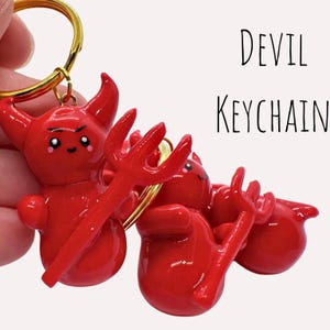 Brelok Lil Devil | Prezenty świąteczne | Straszny brelok | Brelok na Halloween | Prezenty dla diabła | Brelok z diabłem | Akcesoria na Halloween |