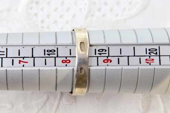 Ruby ring, Sterling silver ring with red ruby, 87… - image 10