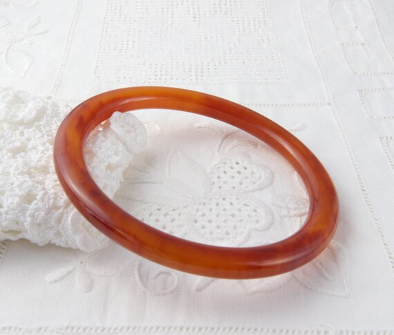 Vintage Bakelite Bracelet, Caramel Bakelite Bracel