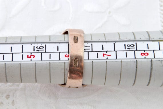 Silver ring red ruby, Vintage Soviet 875 silver r… - image 10