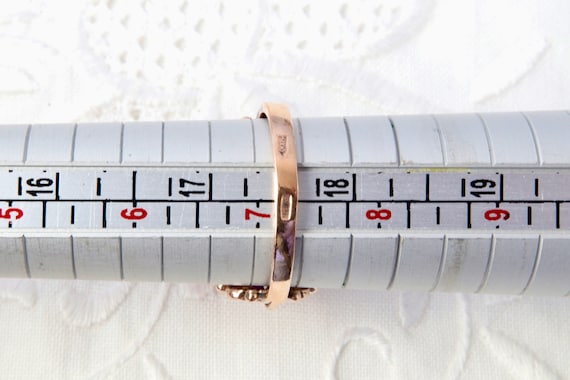 Gold ring tourmaline, Soviet silver ring with gol… - image 10