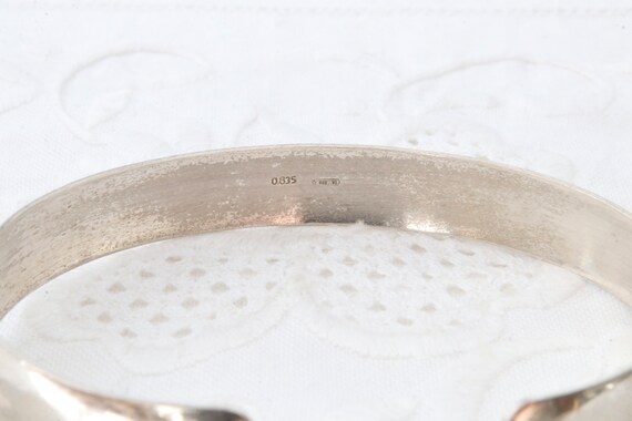 Sterling silver bracelet solid stripe, Bracelet o… - image 7