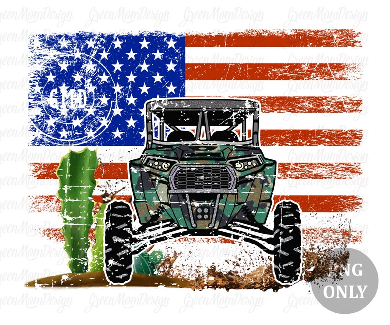 American Flag RZR Camouflage Vintage UTV SXS Png Sublimation Etsy