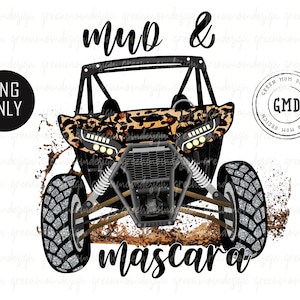 Mud & Mascara Leopard Teryx KRX 1000, SXS Png, Sublimation Design, Graphic, Clip Art, Digital Download