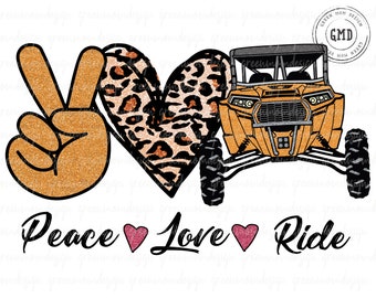 Please Love Ride Orange RZR, SXS Png, Sublimation Design, Graphic, Clip Art, Digital Download