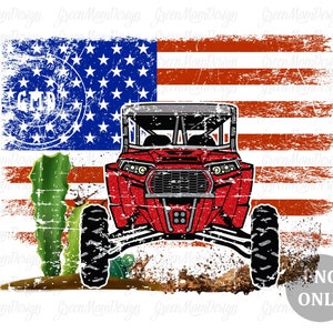 American Flag RZR Red Vintage UTV, SXS Png, Sublimation Design, Graphic, Clip Art, Digital Download