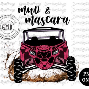 Mud & Mascara Pink Can-Am Maverick x3, SXS Png, Sublimation Design, Graphic, Clip Art, Digital Download