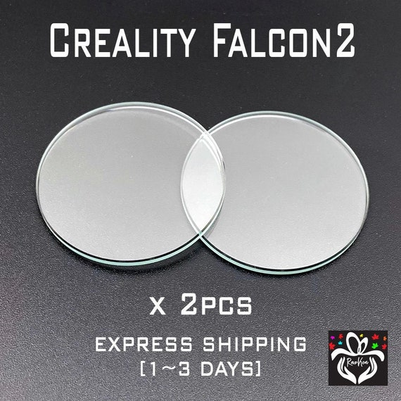 Creality Falcon 2 Lens, Replacement Lens for Falcon, Flat Mineral Crystals  Glass for Falcon 2 Laser Machine, Creality Falcon2 22W Lens 