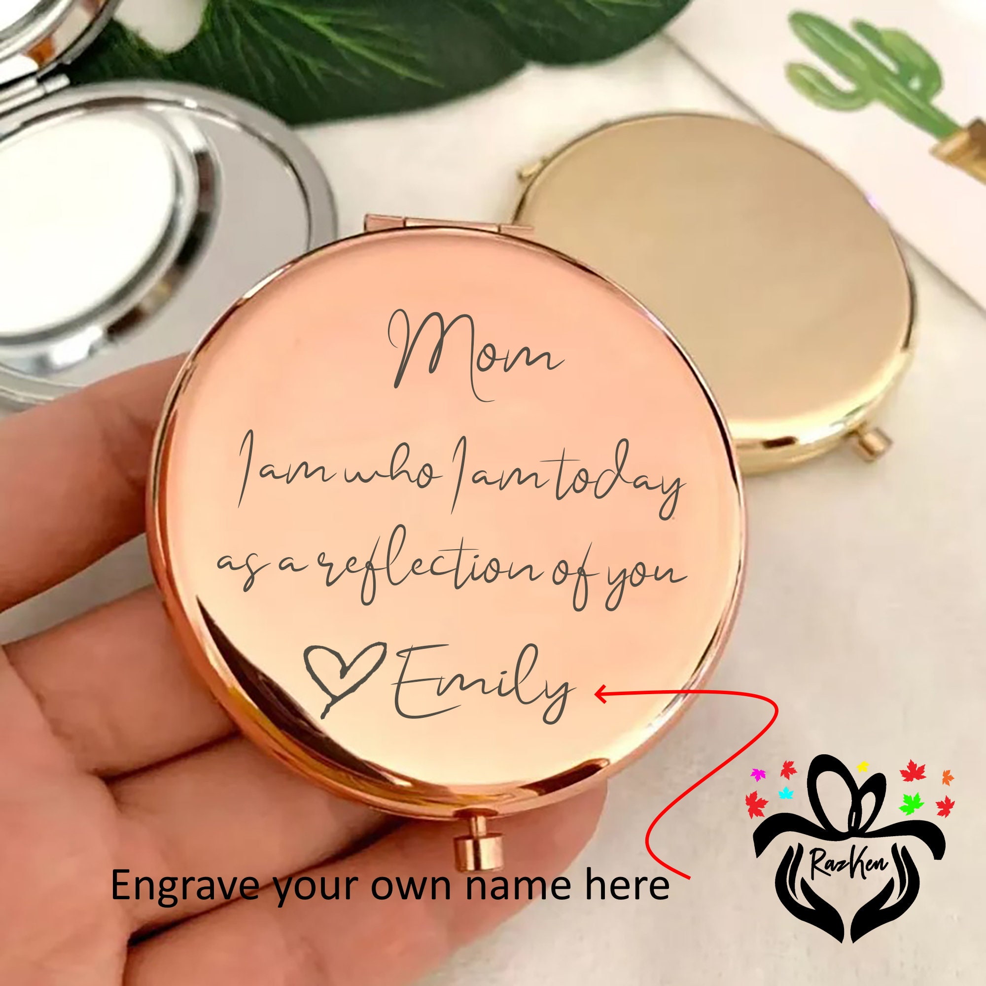  FEELMEM to My Daughter in Law Compact Mirror Bridal