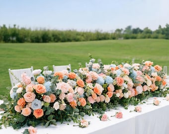 Colorful Flower Garland,Wedding Flower Arch,Wedding Table Flower Arrangement,Aisle Runner Decor