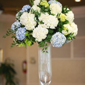 Hydrangea Flower Ball,White Blue Hydrangea  Flower Ball,Sweetheart Wedding Centerpieces,Table Flower Arrangement,Wedding Party Home Decor