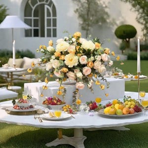Wedding Ideas Flower Ball,Artificial Flower Ball For Wedding Party Table Dinner Flower Centerpiece Kiss ball  Decor,Guest Table Flower Ball