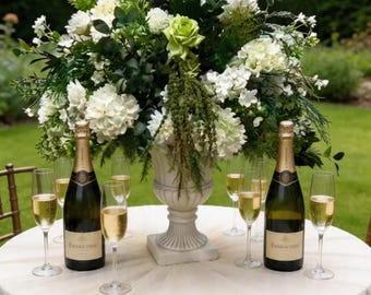 White Hydrangea Flower Ball,Wedding Floral Aisle Arrangement,Table Centerpiece Decor