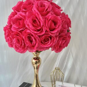 Full Rose Flower Ball,Wedding Rose Table Centerpieces,Road Lead Flower Ball,Wedding Table Decor,Artificial Flower Centerpieces,Home Decor