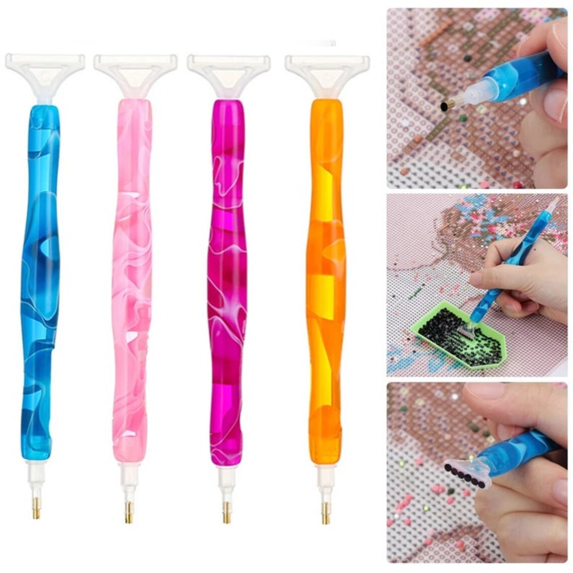 5 Pack Diamond Painting Pen 5D Diamond Painting Pen Resin Etsy