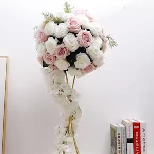 Artificial Flower Ball,Wedding Party Table Centerpiece,Wedding Flower Ball,Sweetheart Table Dinner Decor
