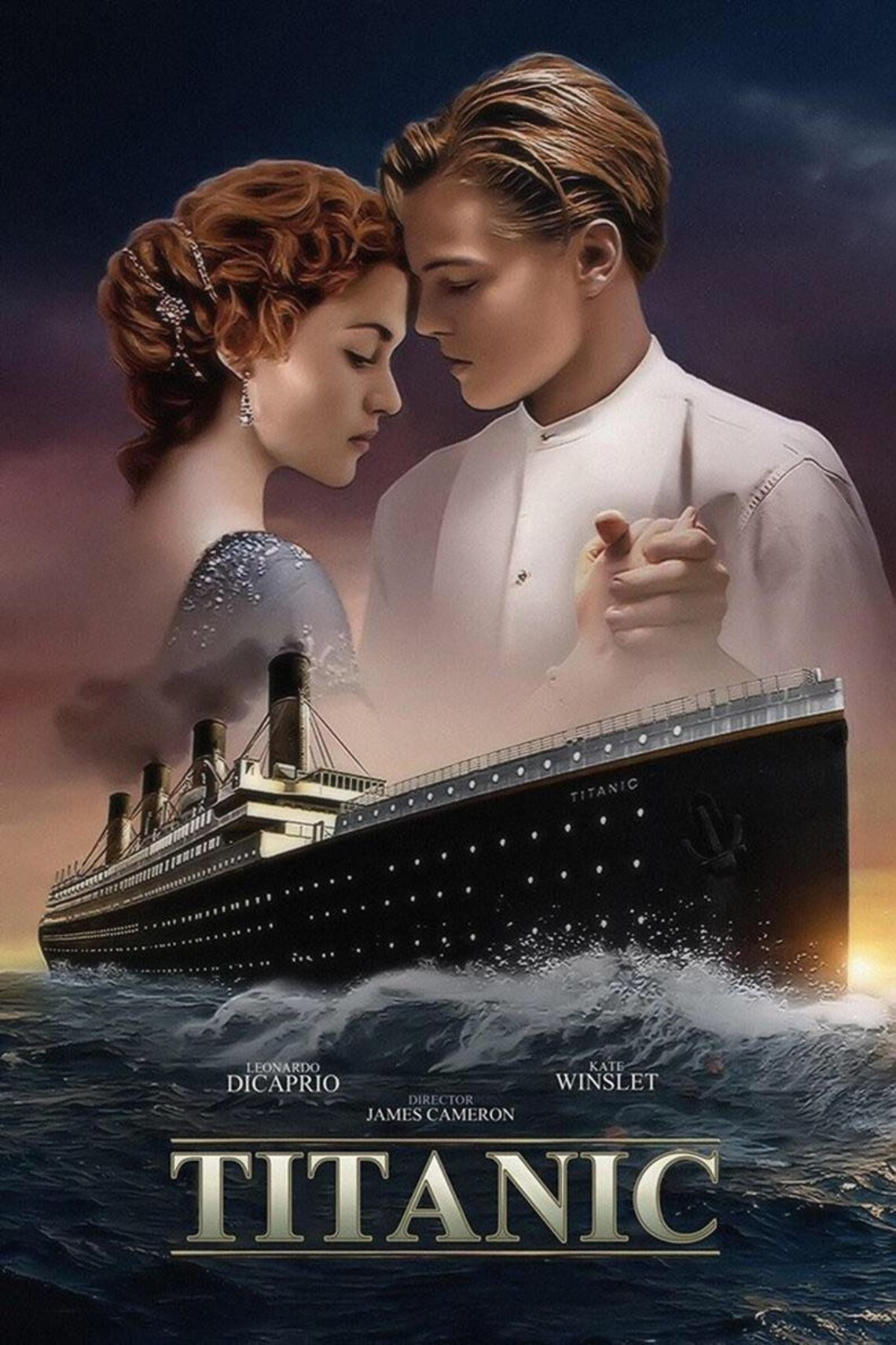 5D Diamond Painting Titanic Jack And Rose Dance Full Drill Etsy