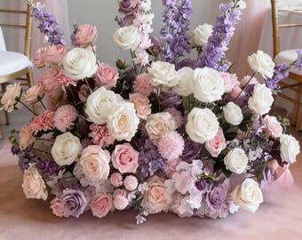 Floor Flower Arrangement,Ground Florals,Wedding Aisle Flowers for Ceremony