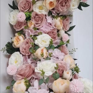 Flower Arch Garland,Rose Flower Runner,Wedding Floral Arch,Wedding Arch Swag,Wedding Flower Arrrangement,Table Flower Runner,Flower Decor