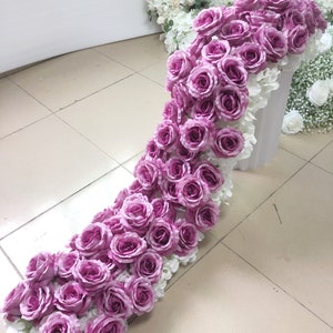Silk Flower Garland,Wedding Flower Runner,Swag Flower Arch,Wedding Arch Swag,Flower Arrrangement,Table Flower Runner,Wedding Event Decor