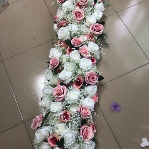 Wedding Flower Garland,Wedding Reception,Table Flower Runner,Wedding Arch Swag,Wedding Flower Arrrangement,Aisle Flower Runner