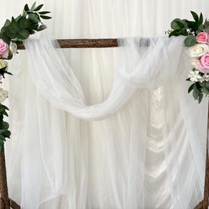 White Pink Rose Flower Arch,Wedding Swag,Wedding Backdrop,Arbour Decor,Wedding Flower Arch,Silk Floral,Flower Arrrangement