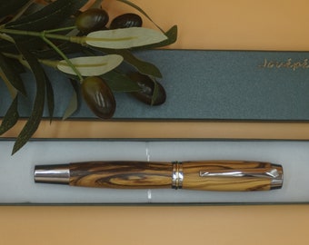 Stylo plume " Maxi" en Olivier centenaire