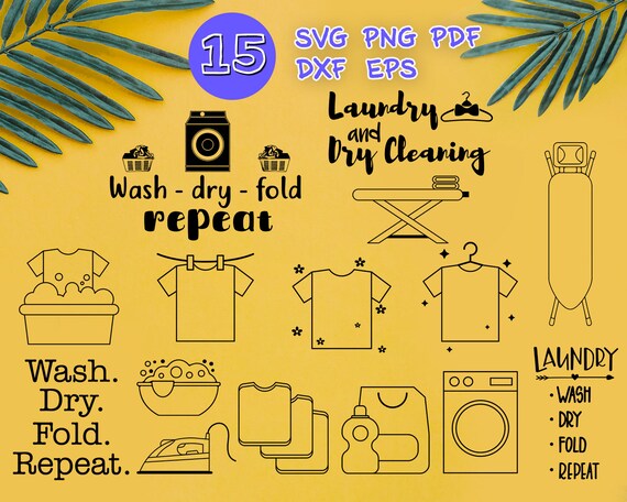 Laundry Room Svg Laundry Svg Laundry Room Sign Laundry Cut File Cricut Svg Silhouette Clipart Stencil Decal Cut File Outline Monogram