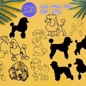 POODLE SVG, Pudel Clipart, Pudel Silhouette, Pudel, Pudel geschnitten Datei, Pudel Vektor, Welpen Svg, Pudel Hund Svg, Pudel Cricut, Pudel Kunst