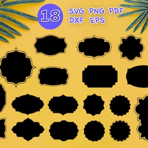 SHAPES SVG, label svg, square svg, badge svg, grunge svg,frame svg, shape stencil,shape outline,basic shapes svg,label shapes svg,Design,dxf