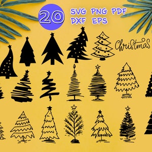 CHRISTMAS TREE SVG, merry christmas svg, holiday svg, christmas clipart, pine tree svg, winter svg, christmas cut file, tree clipart, print