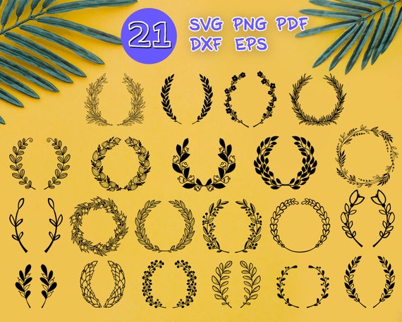 Download Vintage Laurel Svg Laurel Wreath Svg Laurel Svg Laurel Leaf Etsy