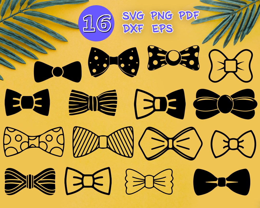 BOW TIE SVG Bow Svg Tie Svg Bow Tie Clipart Bow Clipart - Etsy