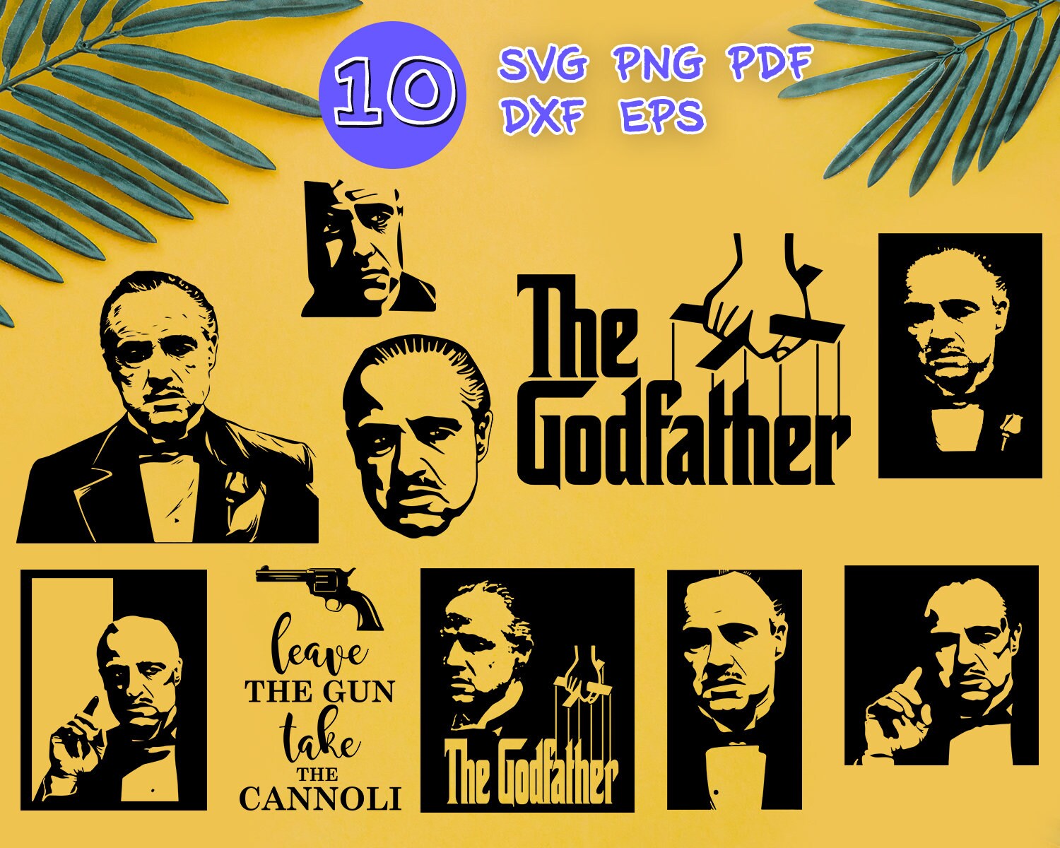Download Godfather Svg Godfather Clipart Godfather Dxf Svg Cricut Etsy