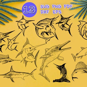 SWORDFISH SVG, swordfish,swordfish clipart,swordfish monogram,swordfish cut file,fish clipart,swordfish vector,sword fish,swordfish clip art
