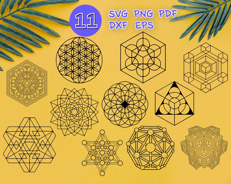 Download SACRED GEOMETRY SVG mandala svg unalome lotus svg | Etsy