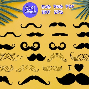 MUSTACHE SVG, Hipster Svg, Schnurrbart Silhouette, Schnurrbart geschnitten Datei, Mexiko Svg, Schnurrbart Design Svg, Schnurrbart Hipster Svg, Schablone, Vektor