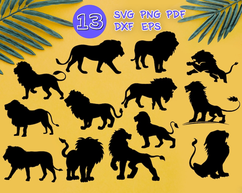 Free Free 201 Cute Lion Silhouette Svg SVG PNG EPS DXF File
