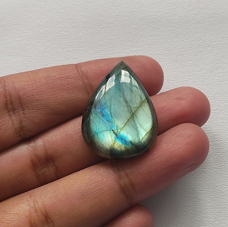 Best For Silver,Wire wrap Jewelry MULTI FIRE LABRADORITE Cabochon Loose Gemstone
