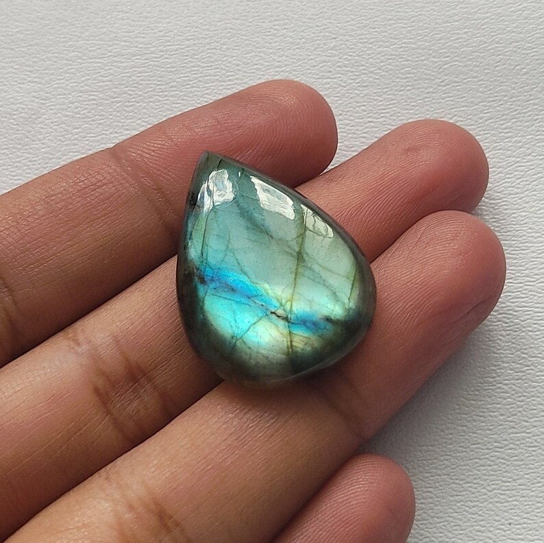 Best For Silver,Wire wrap Jewelry MULTI FIRE LABRADORITE Cabochon Loose Gemstone